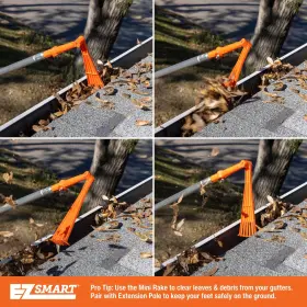 Ez Smart 864964000441 Mini Rake Great For Removing Leaves And Branches From Roofs Gutters Oth #2