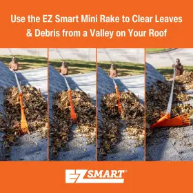Ez Smart 864964000441 Mini Rake Great For Removing Leaves And Branches From Roofs Gutters Oth #3