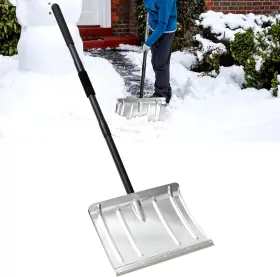 Factiongarden 445016226205 Snow Shovel Aluminum Portable Pusher Heavy Duty Metal F