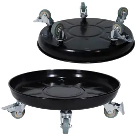 Gs25c01 Fairiland 16 Inch 2-pack Metal Plant Caddy With Wheels Heavy Duty Caddiq Series Rolling Pl