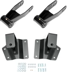 Lyam-648-z1 Fametrade Llc 4 Inch Drop Shackles And Hangers Kit Compatible With 1996-2006 Chevy