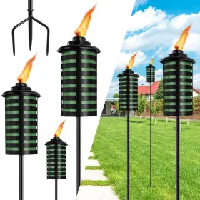 Ctkt-ls-myd-06 Fan-torches 6 Pack Home Garden Torch 16 Oz Outdoor Green Metal D Cor 59-i