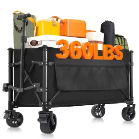 B0dc67qsmd Favoyard Collapsible Wagon Carts Foldable 150l And 360lbs Portable Folding Wago