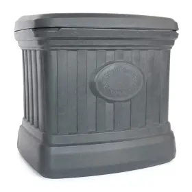 Sb120-gry-s Fcmp Outdoor 26 Gallon Utility Storage Bin Container Gray Used