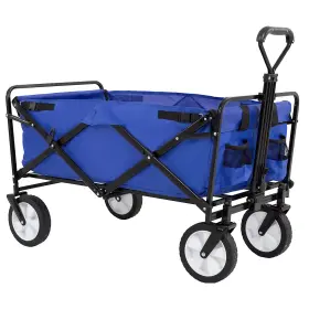 Fdw 195030049119 Collapsible Folding Wagon Garden Cart Beach Grocery All-terrain W