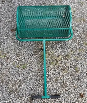 Fab-299 Febtech Landzie 24 Inch Metal Basket Lawn And Garden Topdressing Rolling Yard Spreader #3