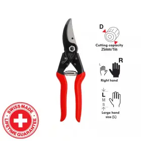 Felco 445008954925 8.9 Inch Anvil Pruner Pruning Scissors Original Garden Secateurs Shears