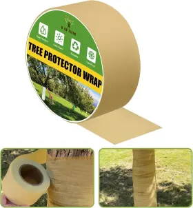Fi-010 Fifnim 400ft Tree Wraps Protect Bark Trunk Guards Freeze Beige