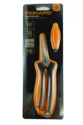 Fiskars 046561006655 Pro New Curved Blade Gardening Pruning Snips Scissors Lifetime Warranty