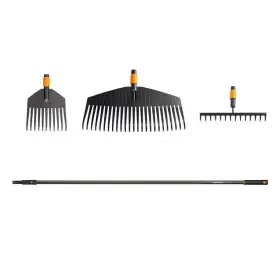 1072225 Fiskars 4-piece Garden Tool Set Quikfit Leaf And Shrub Rake Attachments