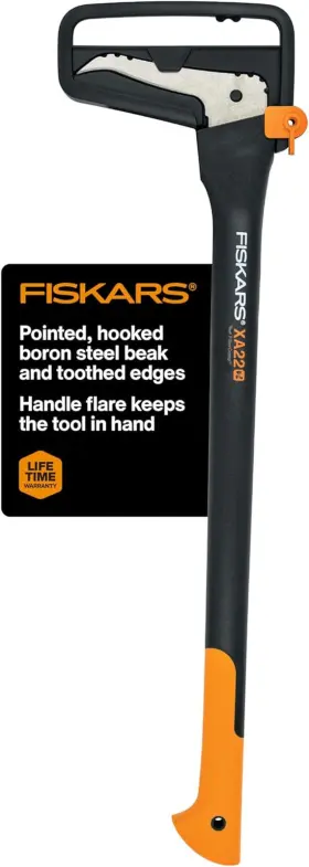 360070-1001 Fiskars 28 Inch Hookaroon Saves Your Back - Lift Drag And Load Heavy Rounds Of Firew