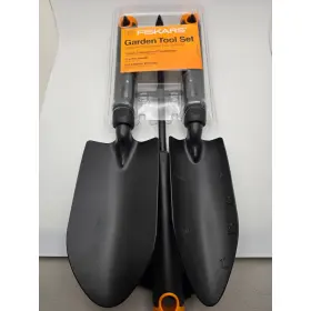 395439-1002 Fiskars Garden Tool Set Trowel Cultivator Transplanter Comfort Handles