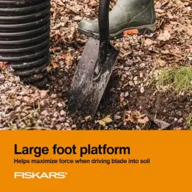 396680-1001 Fiskars Digging Spade Shovel 57 Inch Heavy Duty Welded Steel New #2