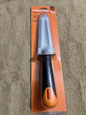 70796935j Fiskars 7079 Big Grip Garden Knife - Multi Purpose Planting Tool -new