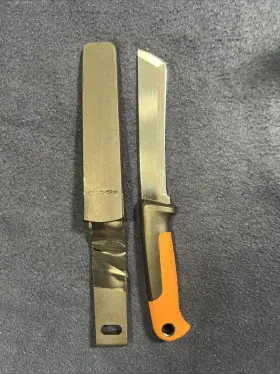 280421 Fiskars Brands Inc. 11 Inch Harvesting Knife With Stainless Steel Blade And Sheath #2