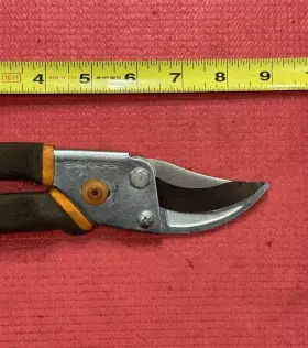 Ea0617 Fiskars Vintage Steel Bypass Hand Pruner Cushioned Grip #2