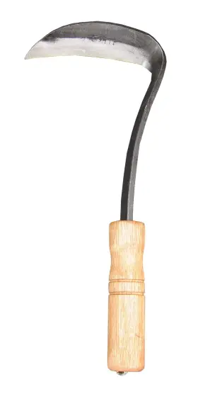 808531 Fitool 11-inch Forged Weeding Sickle Sk5 Steel Drop Quality Snake Neck Weeder
