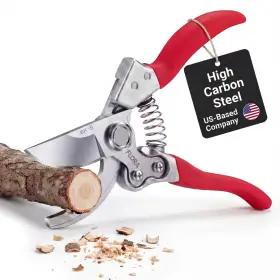 Flora 850076181048 Pruning Shears Sk5 Steel Garden Scissors With Safety Lock 1 Inch Cutting Capac