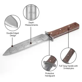 Flora Guard 431239352769 Hori Garden Knife With Leather Sheath And Sharpening Stone Heavy Duty Gar #3