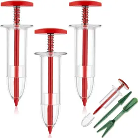 Flutesan 313044287253 4 Pieces Mini Sowing Seed Dispenser Sower Small Spreader With 2