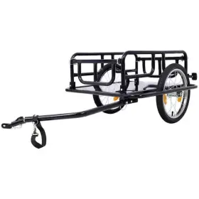 Flynama 717325797217 1.4 Cu. Ft. Steel Garden Cart In Black