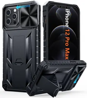 A2411 Fntcase For Iphone 12 Pro-max Case Rugged Military Grade Drop Proof Protecti