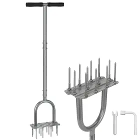 Fologtoo 740628709779 Lawn Aerator Tool 43.3 Inch Pre-assembled With 12 3.5 Lengthened I