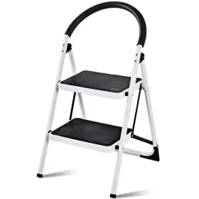 Hym-5208 Forclover 2- Step 8 Ft. Reach Folding Iron Frame Stool With Anti-slip Pedals