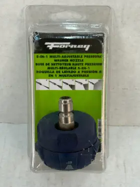 75199 Forney 5-in-1 Multi-adjustable Pressure Washer Nozzle 1/4 Inch Quick Connector Ax