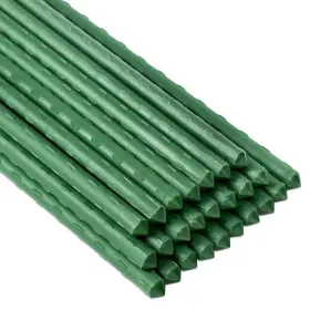 Fqz25 Forup Garden Stakes 25 Pack Steel Plant With Plastic Coating For Clim