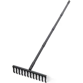 12-rake Freshfarm Bow Rake For Soil Leveling 60 Inch Heavy Duty Garden Tool With 12 Tines Adjus