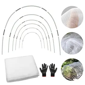 Fule-xwg-fcw35 Fule Garden Greenhouse Hoops 30pcs 7ft Rust Free Fiberglass Rods Mesh
