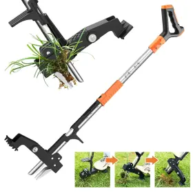 F-q70or Fulljion Weed Puller Tool Detachable Stand Up With Long Handle 3-claw Stee