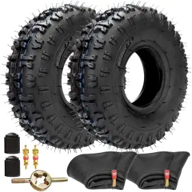 Nt009-wx2-t Fvrito 4.10-4 Tire With Inner Tube For Lawn Mowers Snow Blower Go Kart 2 Pack