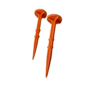 Rts-y-10 Gaim Plastics Inc Low Profile Survey Stakes - High-visibility Markers Boundary Orange