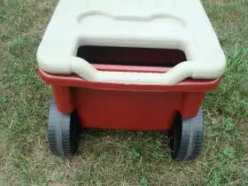 24660b Garant / Ames Botanica Lawn Buddy - Rolling Garden Cart Seat Storage Orange -exc #3