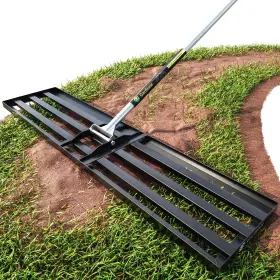 Ge-01-llr-48x10 Gardease Lawn Leveling Rake 48 Inch X 10 - Heavy Duty Professional Grade Reinforced Steel