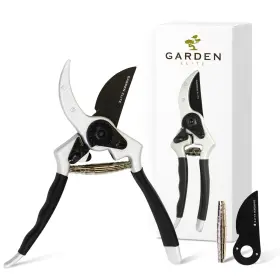 Ge-1000.6.1 Garden Elite Razor Sharp Bypass Pruning Shears - Lifetime Replacement Free Extra Blade S