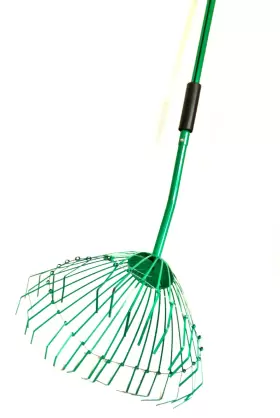 33702 Garden Grabber Lawn Yard Debris Landscape Leaf Rake Long Handle 18 Inch Basket Clean #2