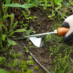 Garden Helper 991524370044 Weed Puller Heavy Duty Japanese Steel With Wood Handle Hand Weeding Tool Ma #2