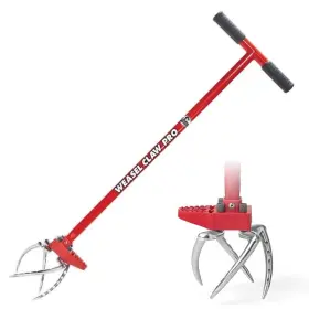 4-tine Garden Weasel 91334 Claw Pro Steel Hand Cultivator 38 Inch Handle