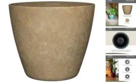 807-188t Gardengoodz Classic Home And Garden Premiere Collection Planter Vogue 8 Inch Earth