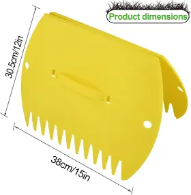 Gardenhome 445045655670 Garden And Yard Leaf Scoops Hand Rakes Large Sized Multiple Use For Leaves La #2