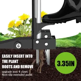 4-claws Gardtech 704219589959 Weed Puller Tool Stand Up Weeder 40inch Long Handle Garden W #3