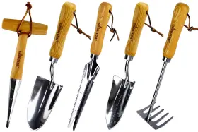 Gardtech 704219590740 Garden Tool Set 5 Pcs Gardening With Weeder Puller Dibber Transpl