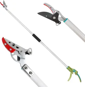Gartol 445055061041 Tree Pruner 4.2 Ft Lightweight Fruit Picker With 180 Rotating Handle Sk5 Stee