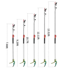 Gartol 749877698605 Pruner For Garden Cut Upto 1 Inch And Hold Telescopic Pole Fruit Picke #2