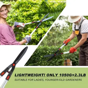 Gartol 797805100072 Extendable Handle Hedge Shears With Adjustable Length 9inch Wa #2