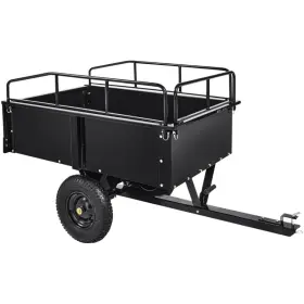Garvee 629831894192 Dump Cart 750 Lbs Utility Wheels Flatbed Heavy-duty Steel Gardening Dolly