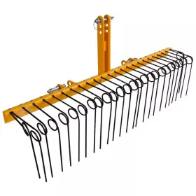 Garvee 744110841633 60 Inch Pine Straw Rake-26-piece 8mm Coil Spring Tines Durable Powder Coated Stee